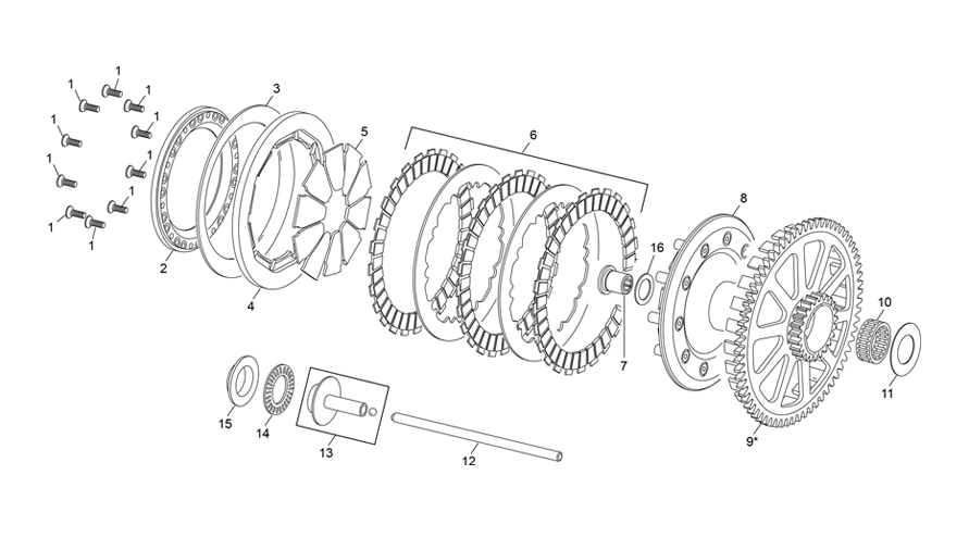 EMBRAYAGE SHERCO 125 ST