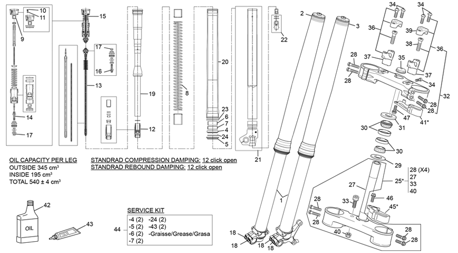 FOURCHE KYB 300 SE-F FACTORY