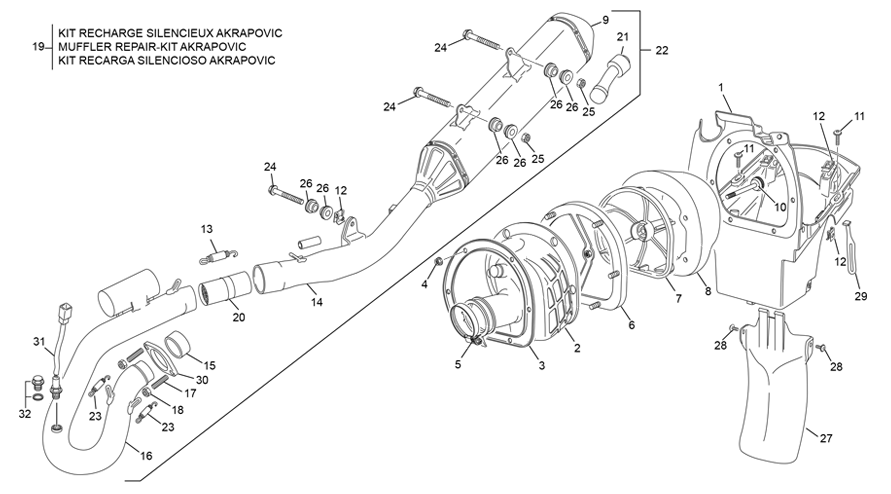 BOITE A AIR ET ECHAPPEMENT 300 SE-F FACTORY