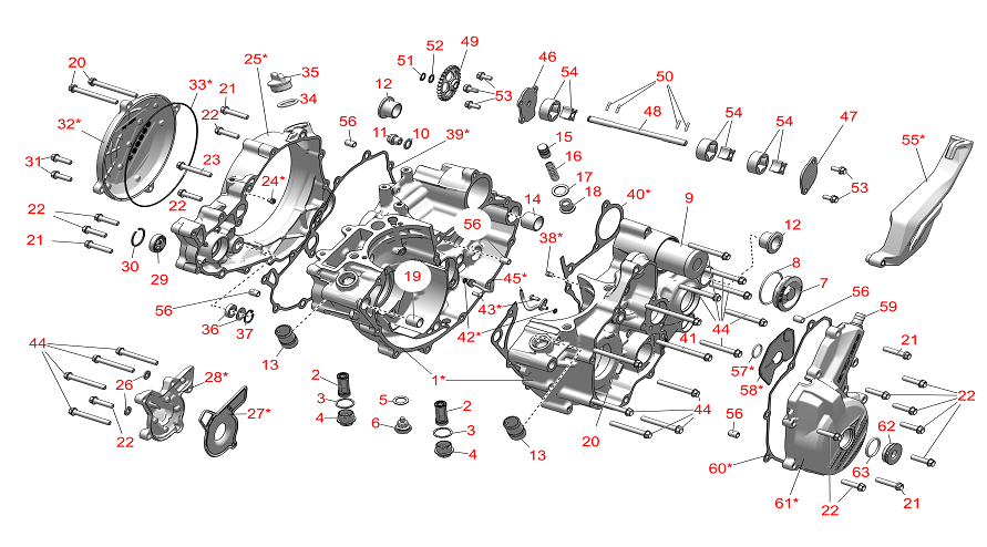 CARTER MOTEUR 300 SE-F FACTORY